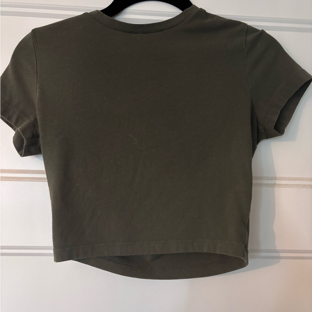Green Crop Top